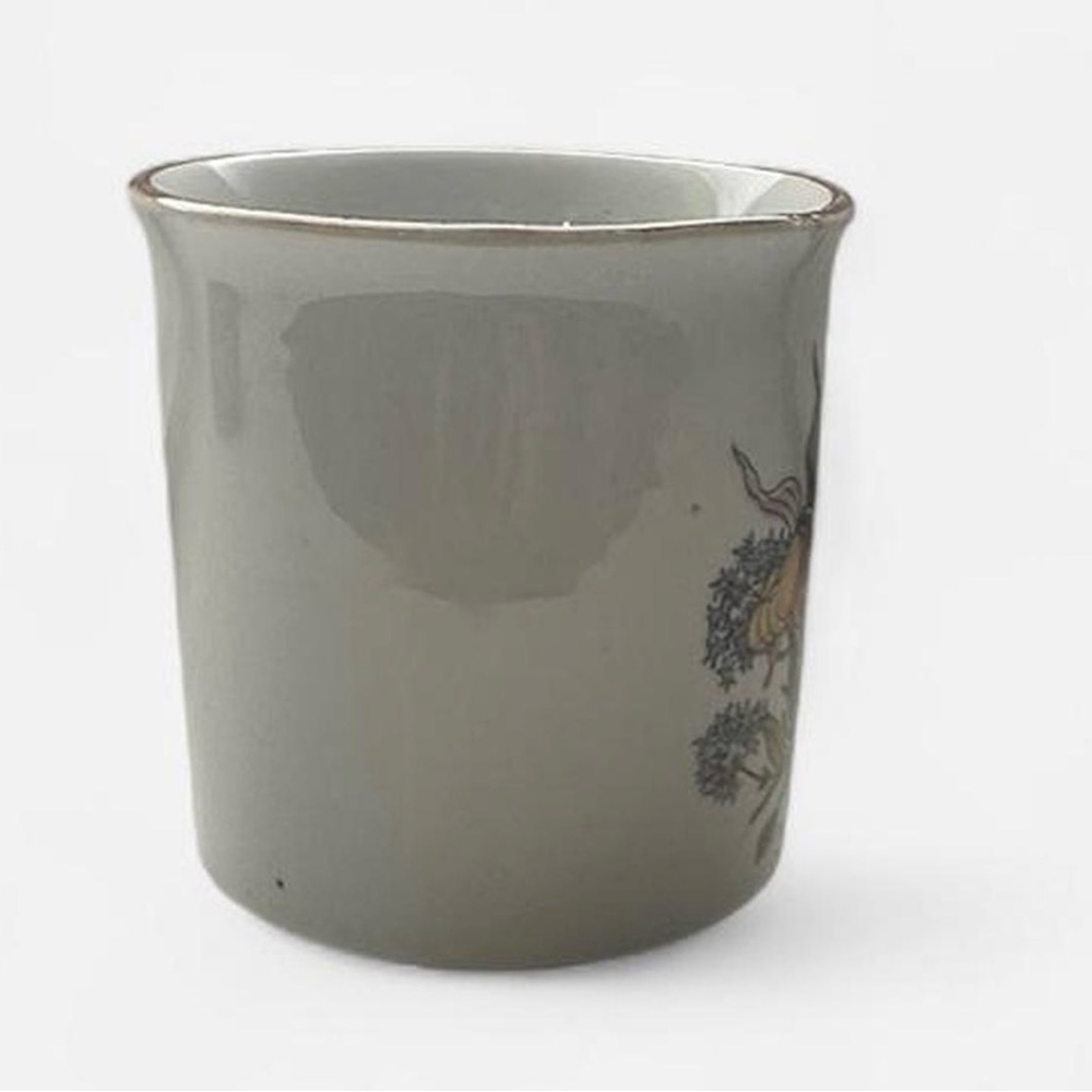 Vintage Wildflower Floral Speckled Stoneware Ceramic Coffee Mug made in Korea - Picture 6 of 8